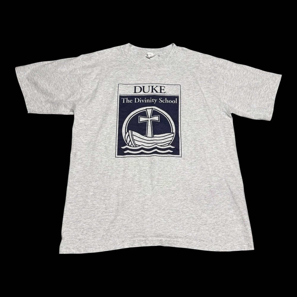 Vintage 90s Cotton Exchange Duke University Divinity‎ School Shirt Men's L